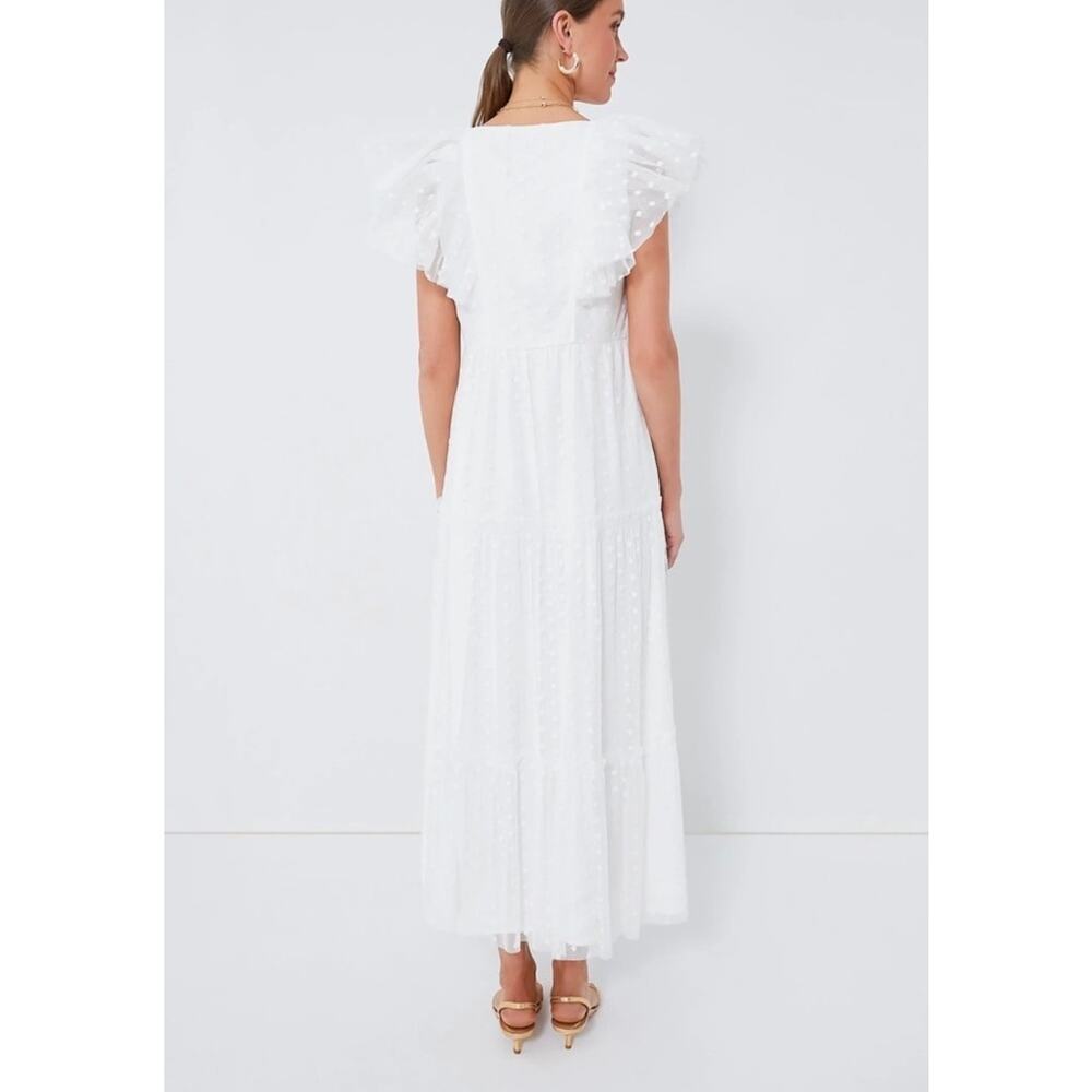 TUCKERNUCK White Blanc Tulle Giselle Formal Embroidered Maxi Gown NWT Size Small - Picture 3 of 6